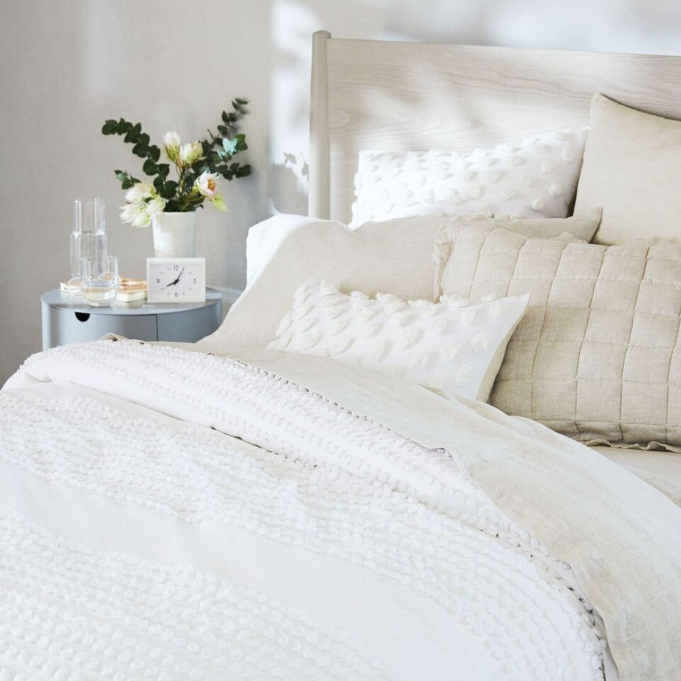 Mid-Century Bed - Pebble - West Elm Australia